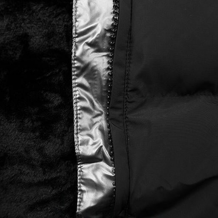 Manteau matelassé imperméable en cachemire à capuche